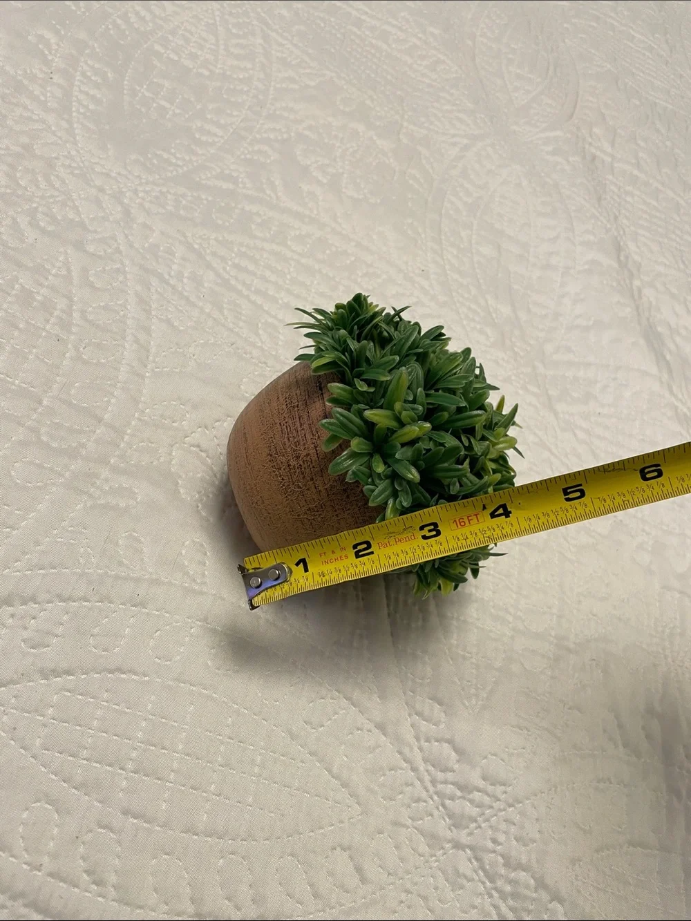 Artificial Small Potted Plant Greenery in Ceramic Round Pot